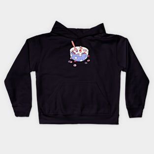 Cereal for breakfast//Drawing for fans Kids Hoodie